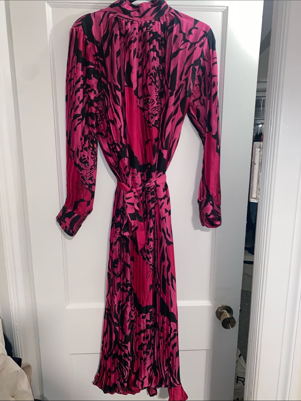 Beulah hot pink tiger dress